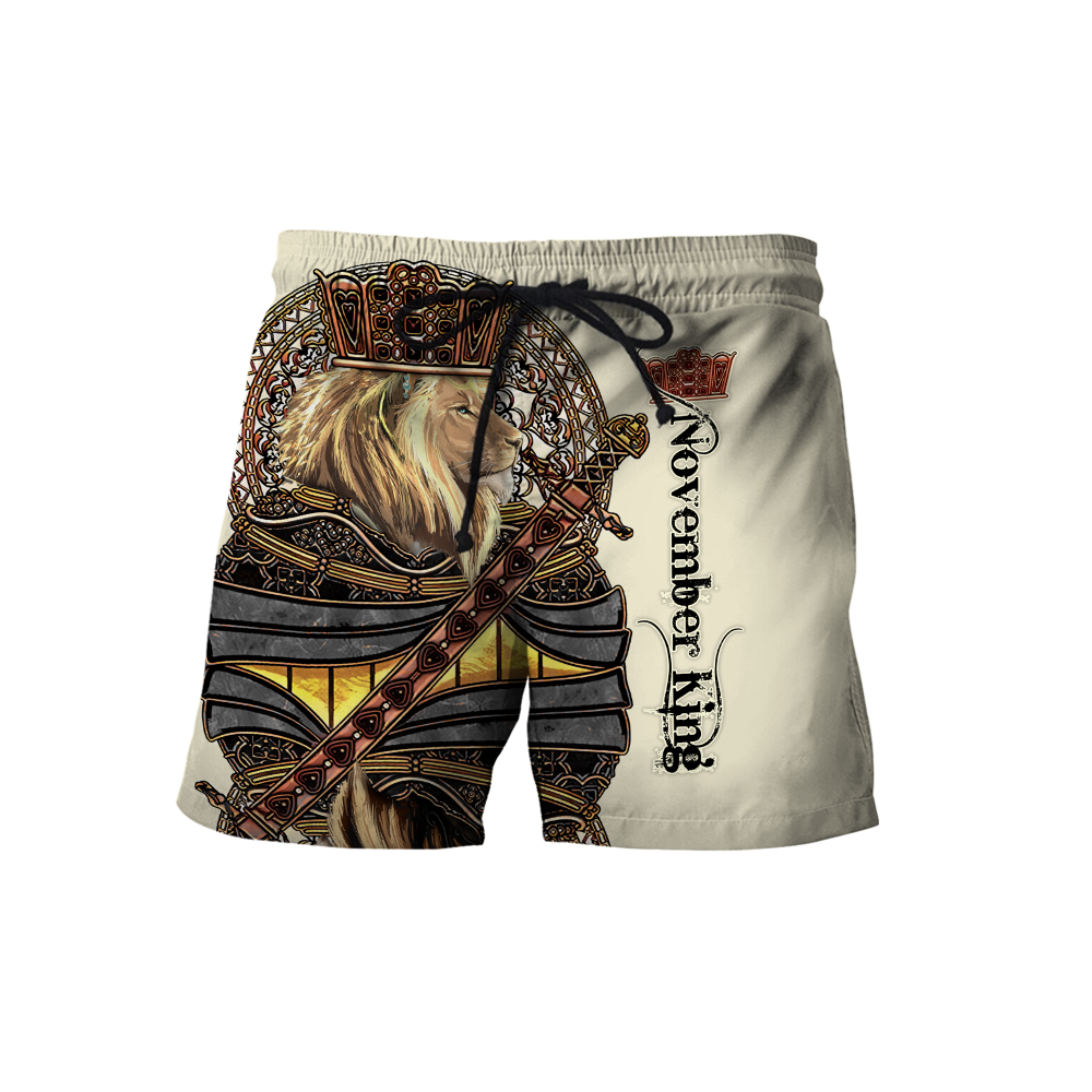 Custom Name November King 3D All Over Printed Unisex Shirts