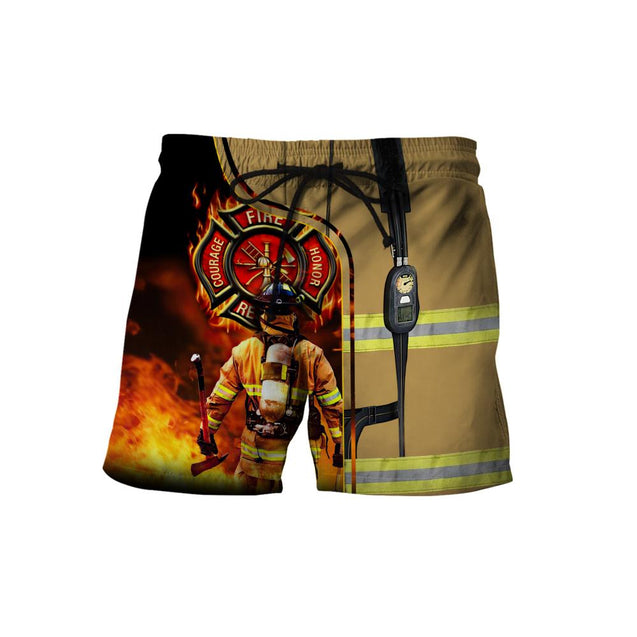 Brave Firefighter-Fireman 3D All Over Printed Shirts For Men and Women TA0822201