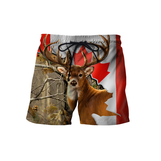 Deer Hunting Canada 3D All Over Printed Shirts For Men LAM