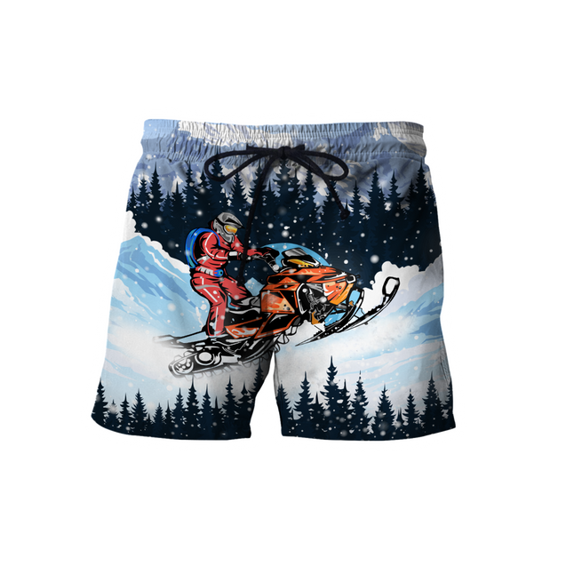 Snowboarding 3D All Over Printed shirt & short for men and women PL