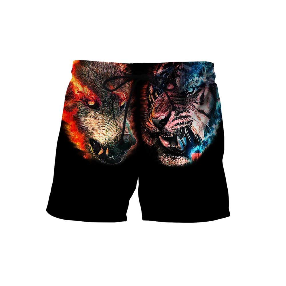 Wolf tiger 3D hoodie shirt for men and women MHST1010205