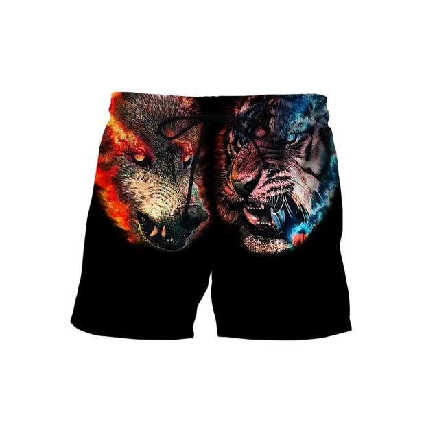 Wolf tiger 3D hoodie shirt for men and women MHST1010205