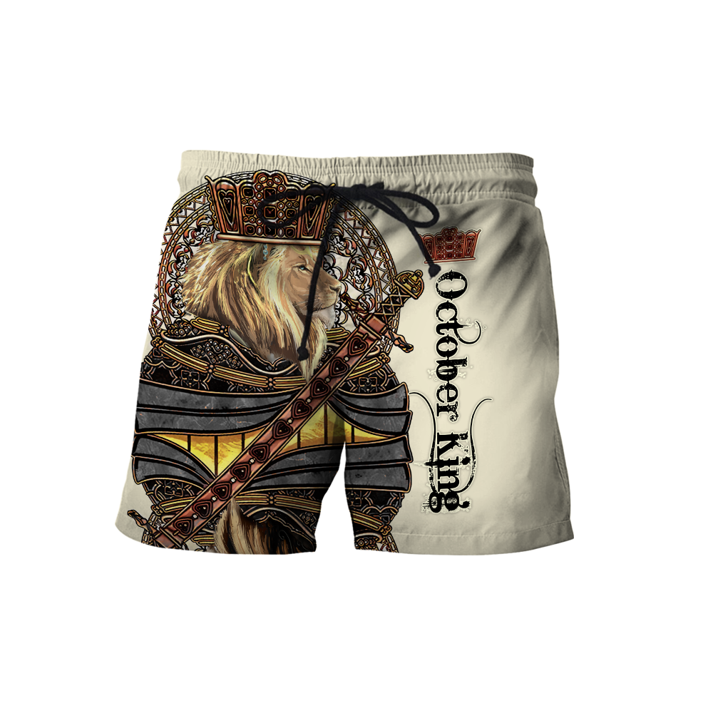 Custom Name October King 3D All Over Printed Unisex Shirts