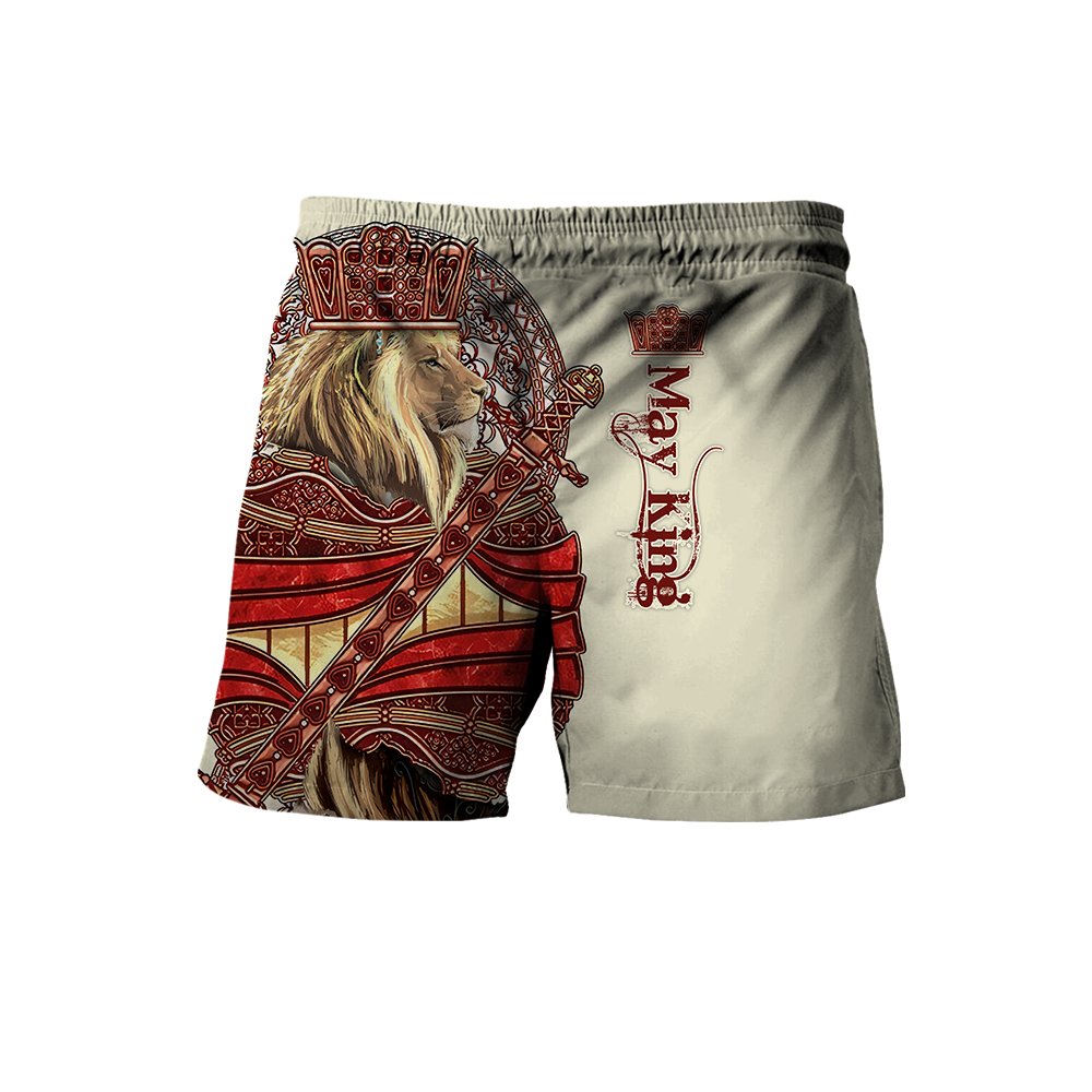 May King Lion 3D All Over Printed Unisex Shirts