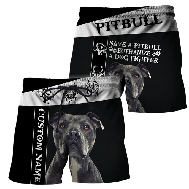 Personalized Save A Pitbull Euthanize A Dog Fighter Hoodie Shirt for Men and Women HHT07102011