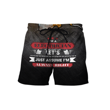 Premium Unisex All Over Printed Electrician Shirts MEI