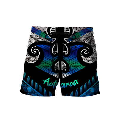 Aoteatoa New Zealand Maori 3d all over printed shirt and short for man and women-Apparel-PL8386-Shorts-S-Vibe Cosy™