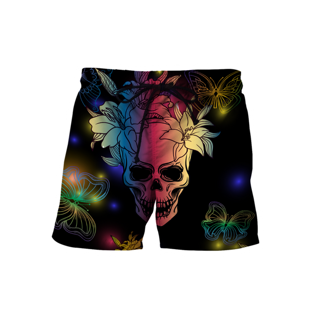 Love Skull 3D all over printed for man and women-Apparel-PL8386-Short-S-Vibe Cosy™