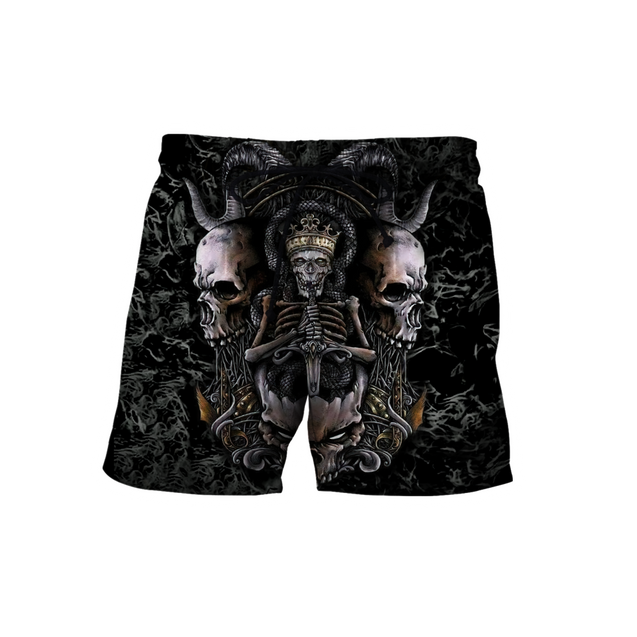 Skull King All Over Printed Hoodie For Men And Women MEI