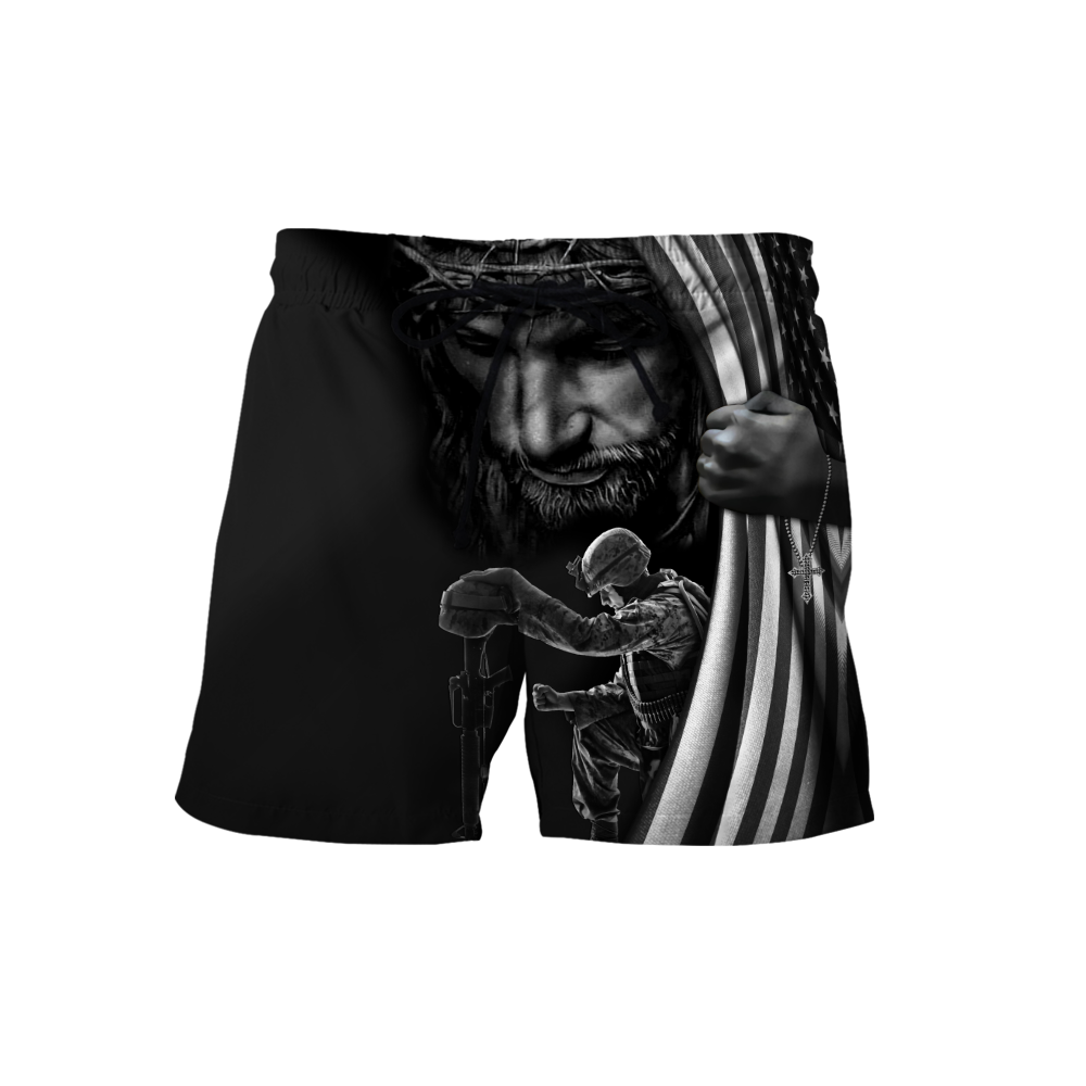 US Veteran One Nation Under God 3D All Over Printed Shirts TA09162002