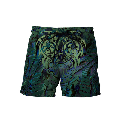 Aotearoa Maori New zealand 3d all over printed shirt and short for man and women-Apparel-PL8386-Shorts-S-Vibe Cosy™
