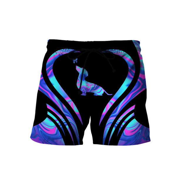 Premium Dachshund Dog America Hologram Unisex Shirts DL20302004