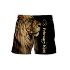 Custom Name February King Lion  3D All Over Printed  Unisex Shirt