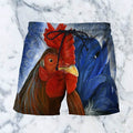 3D All Over Printed Chickens art Shirts-Apparel-6teenth World-SHORTS-S-Vibe Cosy™
