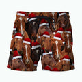 3D All Over Printed Horse Merry Christmas Shirts and Shorts-Horse-HP Arts-Shorts-XS-Vibe Cosy™