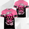 3D Skull Flower Breast Cancer Awareness Hoodie T-Shirt Sweatshirt SU110308-Apparel-SUN-T-shirt-S-Vibe Cosy™