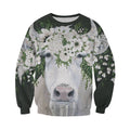 3D All Over Printed Dairy Cattle Beautiful Art Shirts and Shorts-Apparel-6teenth World-Sweatshirt-S-Vibe Cosy™