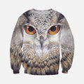 3D All Over Printed Owl Art Shirts-Apparel-HP Arts-Sweatshirt-S-Vibe Cosy™