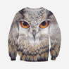 3D All Over Printed Owl Art Shirts-Apparel-HP Arts-Sweatshirt-S-Vibe Cosy™