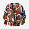 3D All Over Printed Horse Merry Christmas Shirts and Shorts-Horse-HP Arts-Sweatshirt-XS-Vibe Cosy™