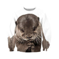 3D All Over Printed Otter Tops-Apparel-6teenth World-Sweatshirt-S-Vibe Cosy™