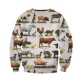 3D All Over Printed Farm Animals Shirts-Apparel-HP Arts-Sweatshirt-S-Vibe Cosy™