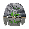 3D All Over Printed Green Truck Shirts and Shorts-Apparel-HP Arts-Sweatshirt-S-Vibe Cosy™