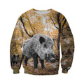 3D All Over Printed Autumn Hunting Boar Shirts and Shorts-Apparel-HP Arts-Sweatshirt-S-Vibe Cosy™