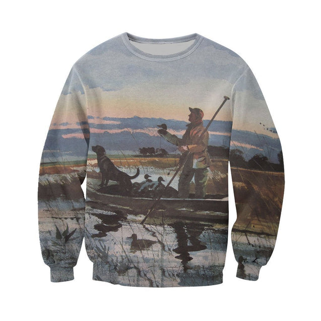 3D All Over Printed Hunting Duck Shirts-Apparel-6teenth World-Sweatshirt-S-Vibe Cosy™