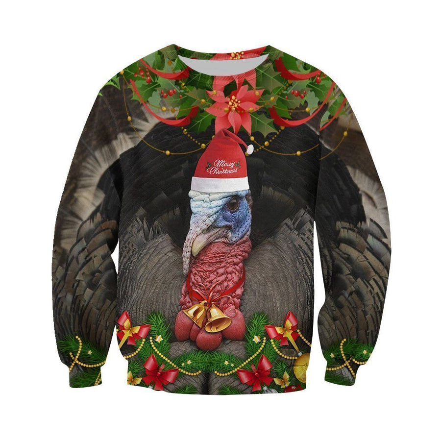 3D All Over Printed Turkey Christmas Shirts and Shorts-Turkey-6teenth World™-T-shirt-XS-Vibe Cosy™
