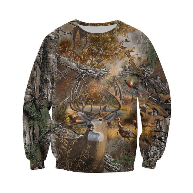 3D All Over Printed Hunting Camo Shirts and Shorts-Apparel-HP Arts-Sweatshirt-S-Vibe Cosy™