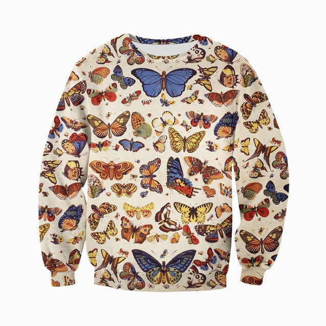 3D All Over Printed Butterfly Collection Shirts-Apparel-6teenth World-Sweatshirt-S-Vibe Cosy™