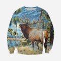 3D All Over Printed Nice Deer Art Clothes-Apparel-6teenth World-Sweatshirt-S-Vibe Cosy™