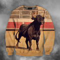 3D All Over Print Bull Cow Toro-Apparel-PHLong-Sweatshirt-S-Vibe Cosy™