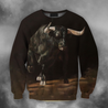 3D All Over Print Bull Art 3-Apparel-PHLong-Sweatshirt-S-Vibe Cosy™