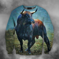 3D All Over Print Bull Art 9-Apparel-PHLong-Sweatshirt-S-Vibe Cosy™