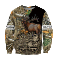 Elk Hunting Legend 3D All Over Print Hoodie VP07102003