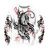 White Tiger Tattoo 3D All Over Printed Shirts For Men and Women