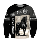 Love Horse 3D All Over Printed Shirts For Men and Women TA09252001