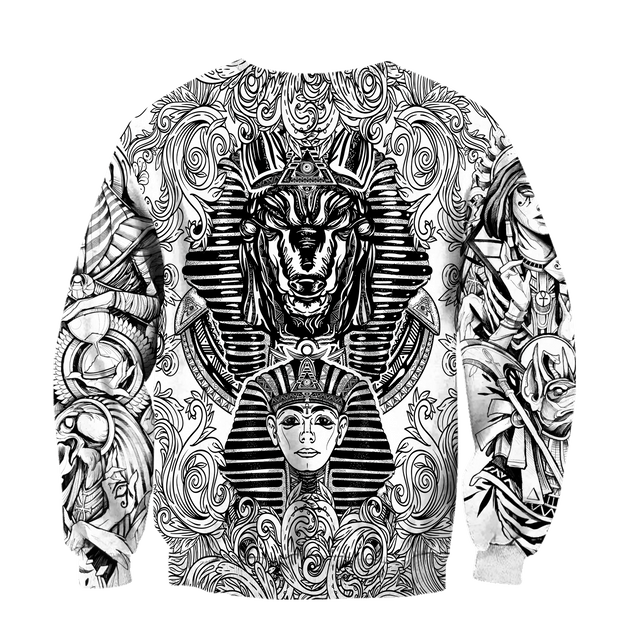 Ancient Egypt Anubis And Heart All 3D Over Printed Unisex Hoodie ML