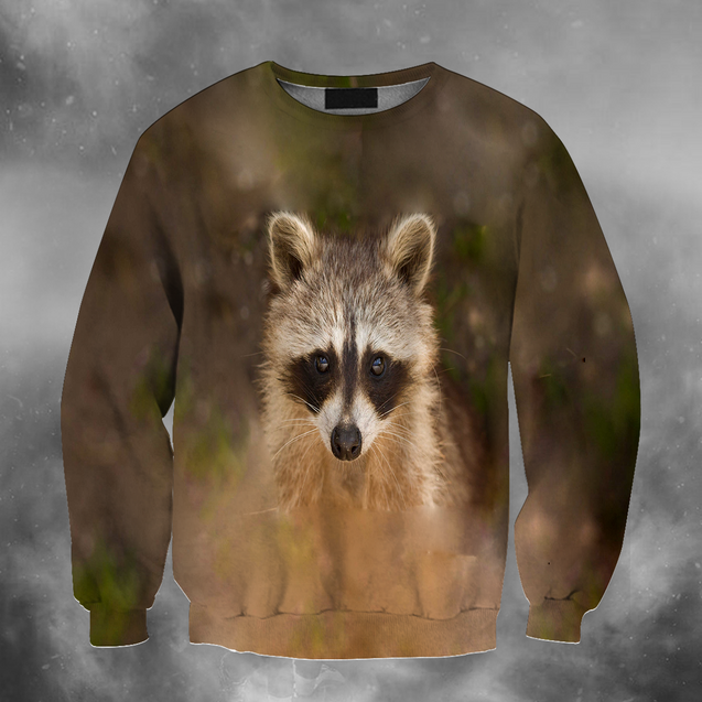 All Over Print Raccoon 03-Apparel-HbArts-Sweatshirt-S-Vibe Cosy™