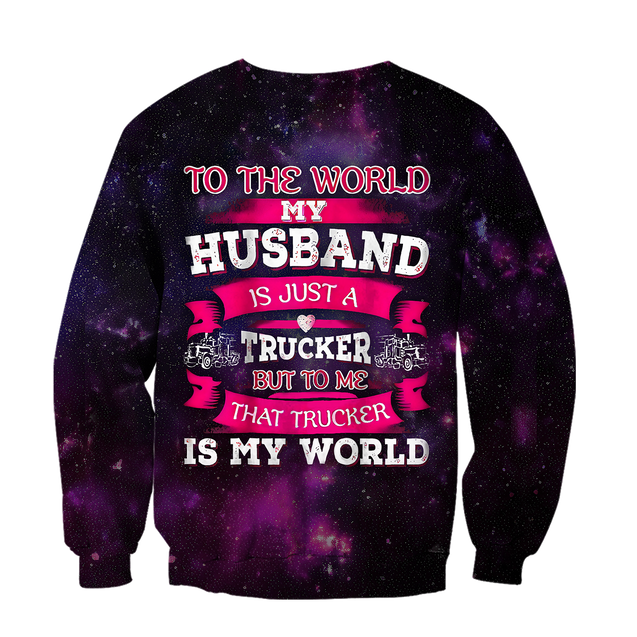 All Over Printed Trucker Wife Hoodie HHT08092019-MEI