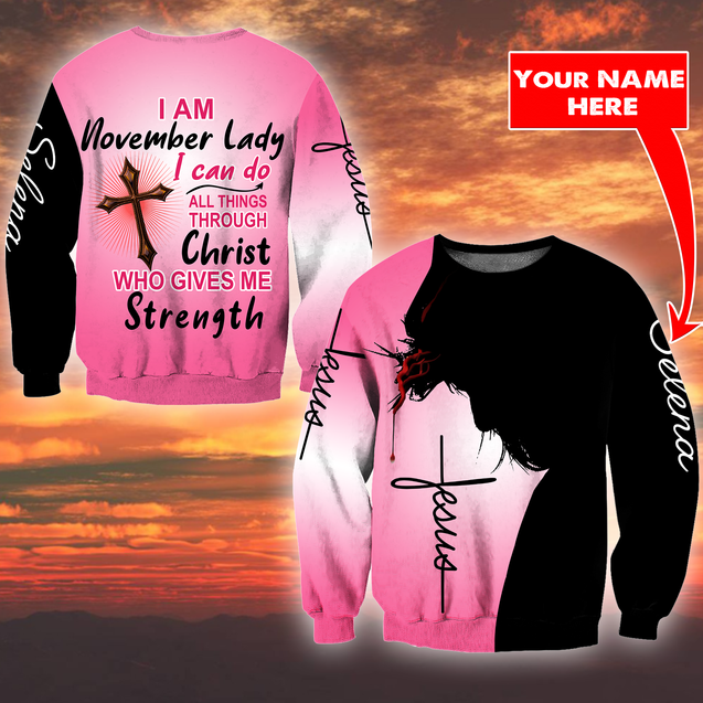 I'm November Lady 3D All Over Printed Shirts For Men and Women TA10032004S11