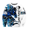 Beautiful Horse 3D All Over Printed shirt for Men and Women Pi060101-Apparel-NNK-Sweat Shirt-S-Vibe Cosy™