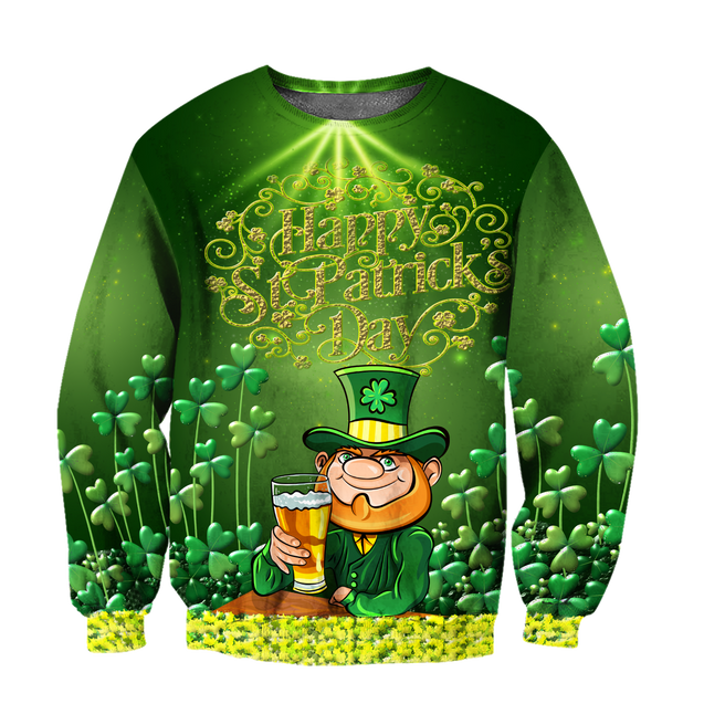 Happy St Patrick's Day Irish Hoodie T-Shirt Sweatshirt for Men and Women Pi170205-Apparel-NM-Sweater-S-Vibe Cosy™