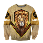 Love Lion Over Printed Hoodie