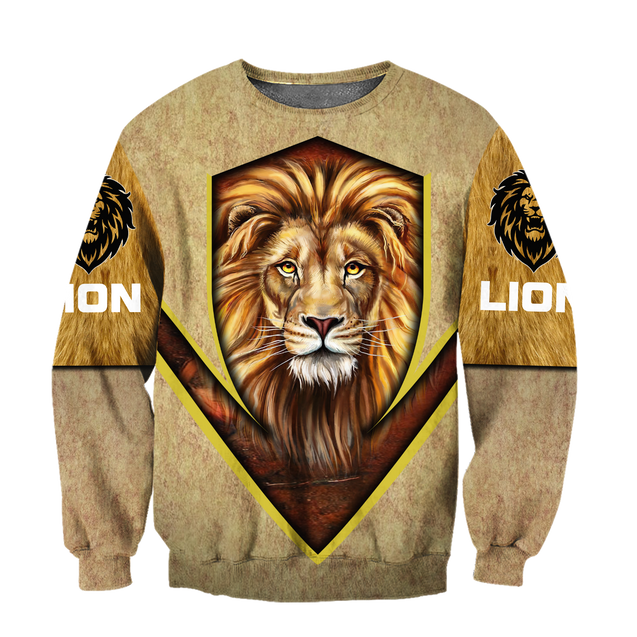 Love Lion Over Printed Hoodie