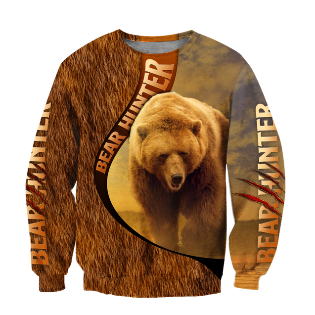 Bears hunter camo 3D all over printer shirts for man and women Pi211202 PL-Apparel-PL8386-sweatshirt-S-Vibe Cosy™