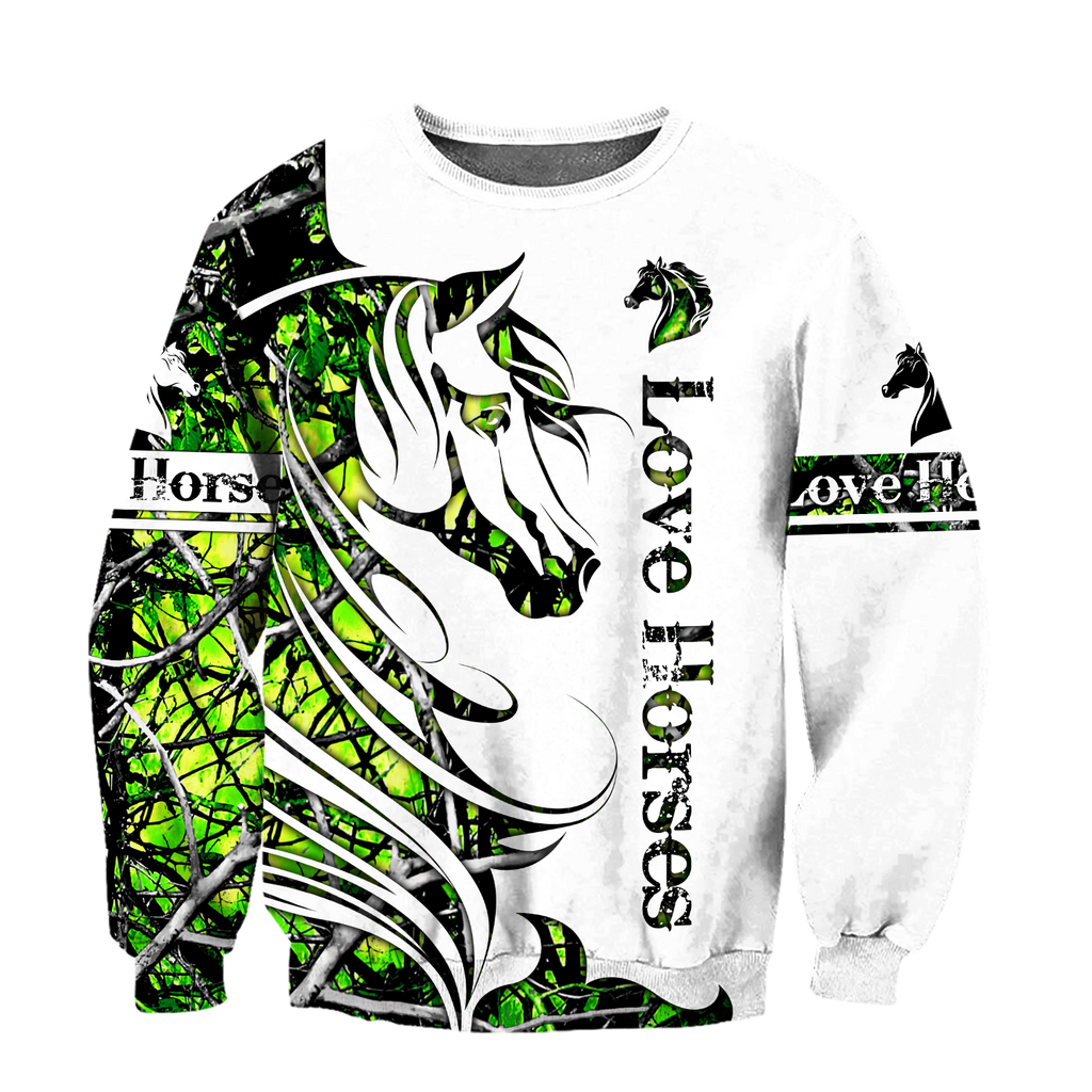 Horse Camo Pattern 3D All Over Printed Shirts Pi050501S3-Apparel-TA-Sweatshirts-S-Vibe Cosy™