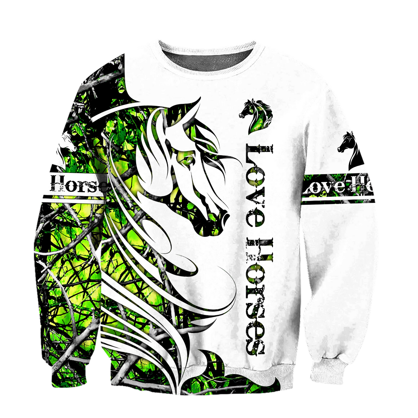 Horse Camo Pattern 3D All Over Printed Shirts Pi050501S3-Apparel-TA-Sweatshirts-S-Vibe Cosy™